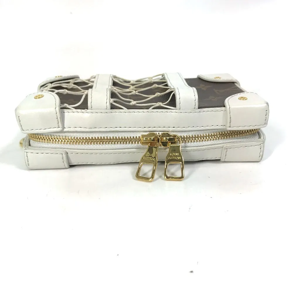 LOUIS VUITTON Shoulder Bag M80102 Leather, Monogram Canvas white LVxNBA Soft Trunk Phone Box