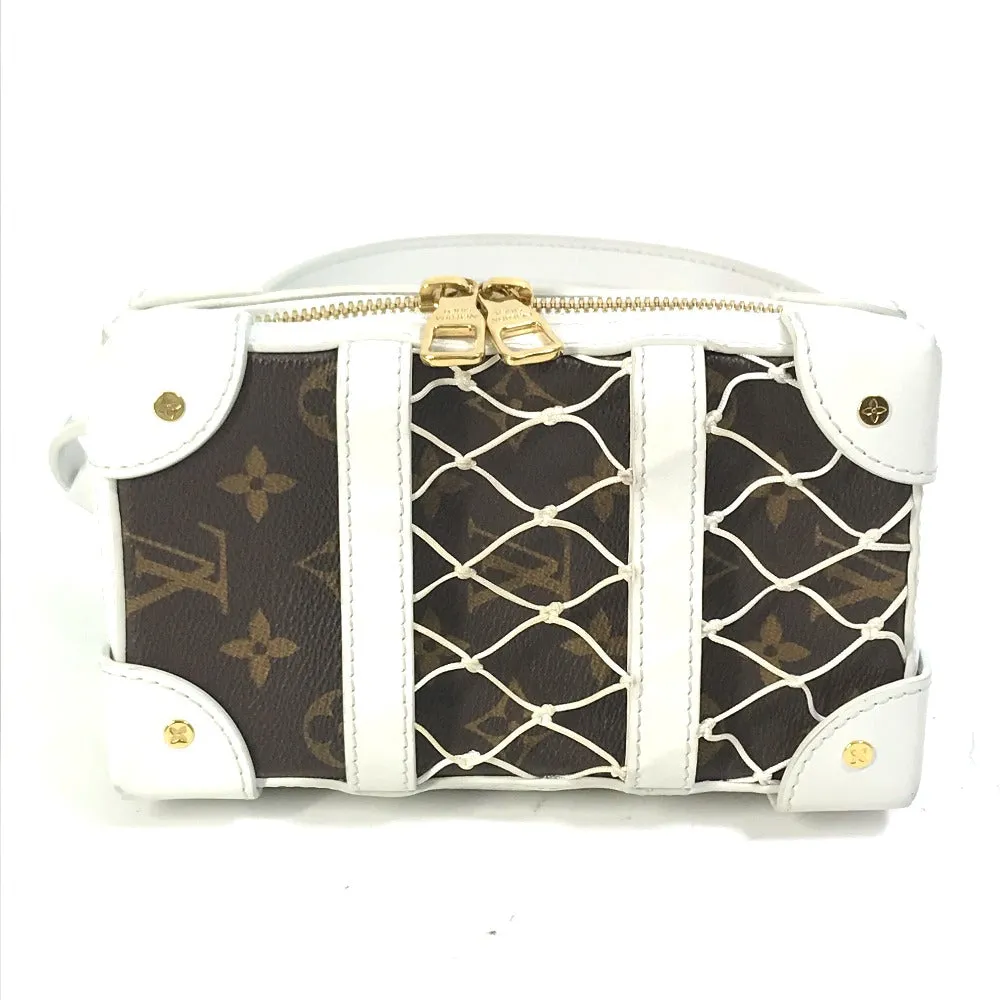 LOUIS VUITTON Shoulder Bag M80102 Leather, Monogram Canvas white LVxNBA Soft Trunk Phone Box