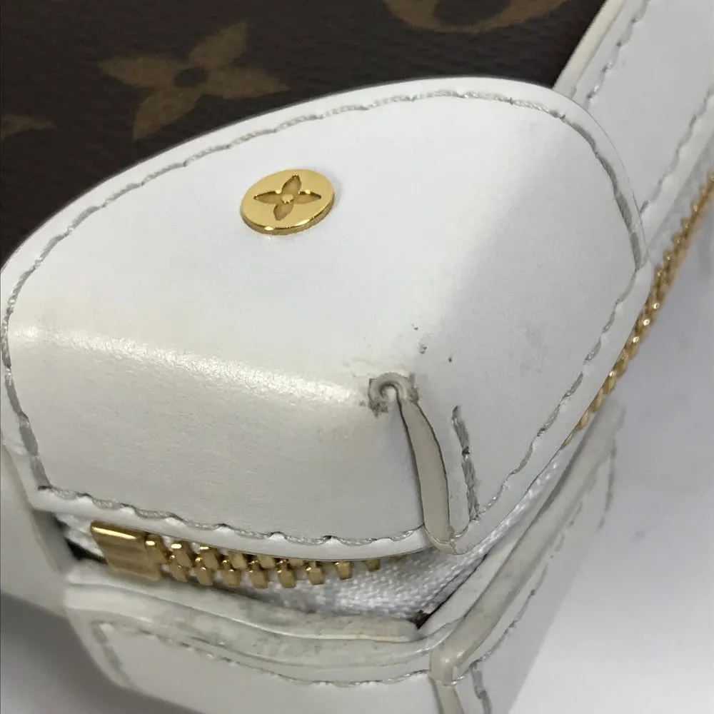 LOUIS VUITTON Shoulder Bag M80102 Leather, Monogram Canvas white LVxNBA Soft Trunk Phone Box