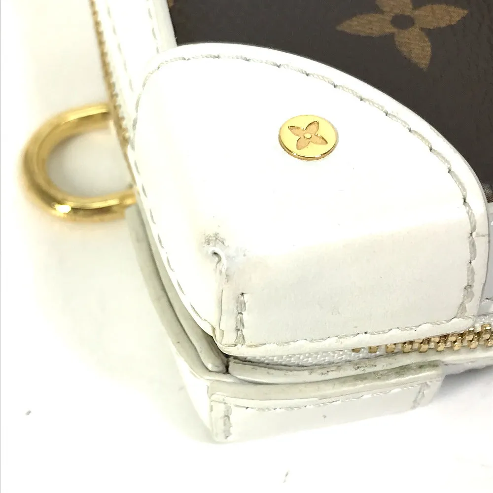 LOUIS VUITTON Shoulder Bag M80102 Leather, Monogram Canvas white LVxNBA Soft Trunk Phone Box