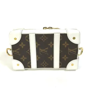 LOUIS VUITTON Shoulder Bag M80102 Leather, Monogram Canvas white LVxNBA Soft Trunk Phone Box