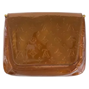 LOUIS VUITTON Shoulder Bag M91124 Patent leather, leather Bronze Brown GoldMetal Shoulder Bag Messenger bag Vernis Thompson Street Women Used