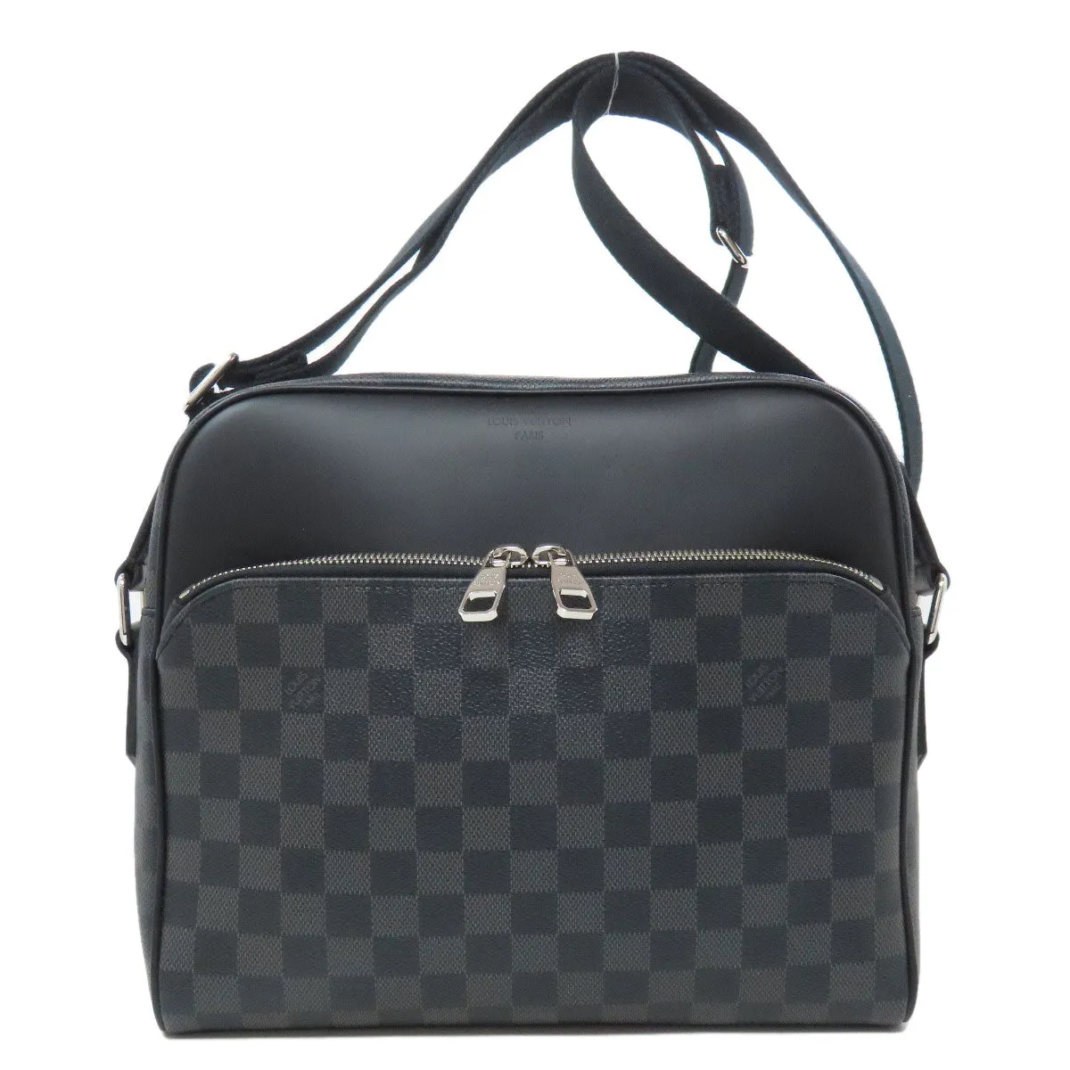 LOUIS VUITTON Shoulder Bag N41408 Damier canvas black Diton PM