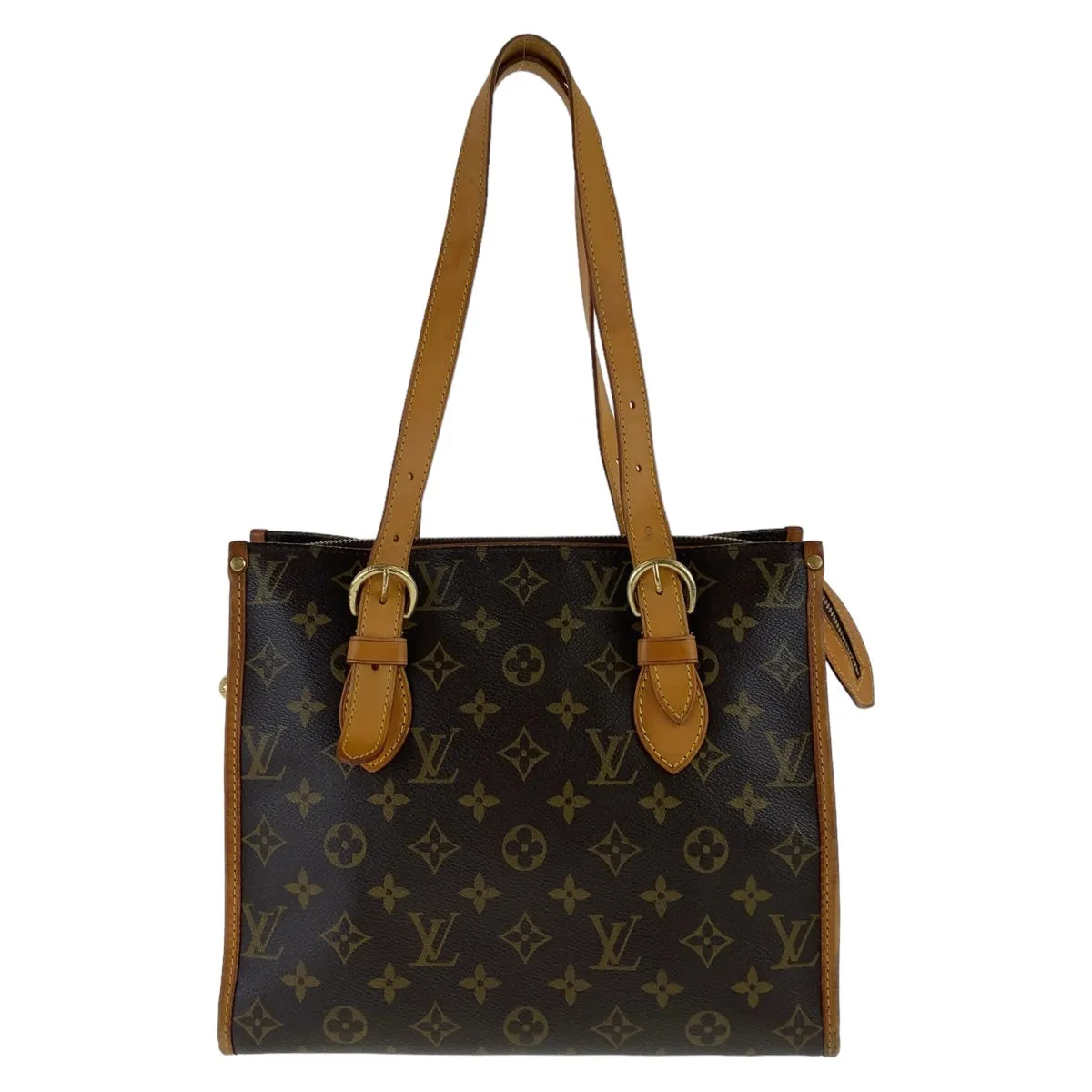 LOUIS VUITTON Tote Bag M40007 PVC, Leather Brown Gold Metal Tote Bag Handbag Shoulder Bag Monogram Popan cool o Women Used