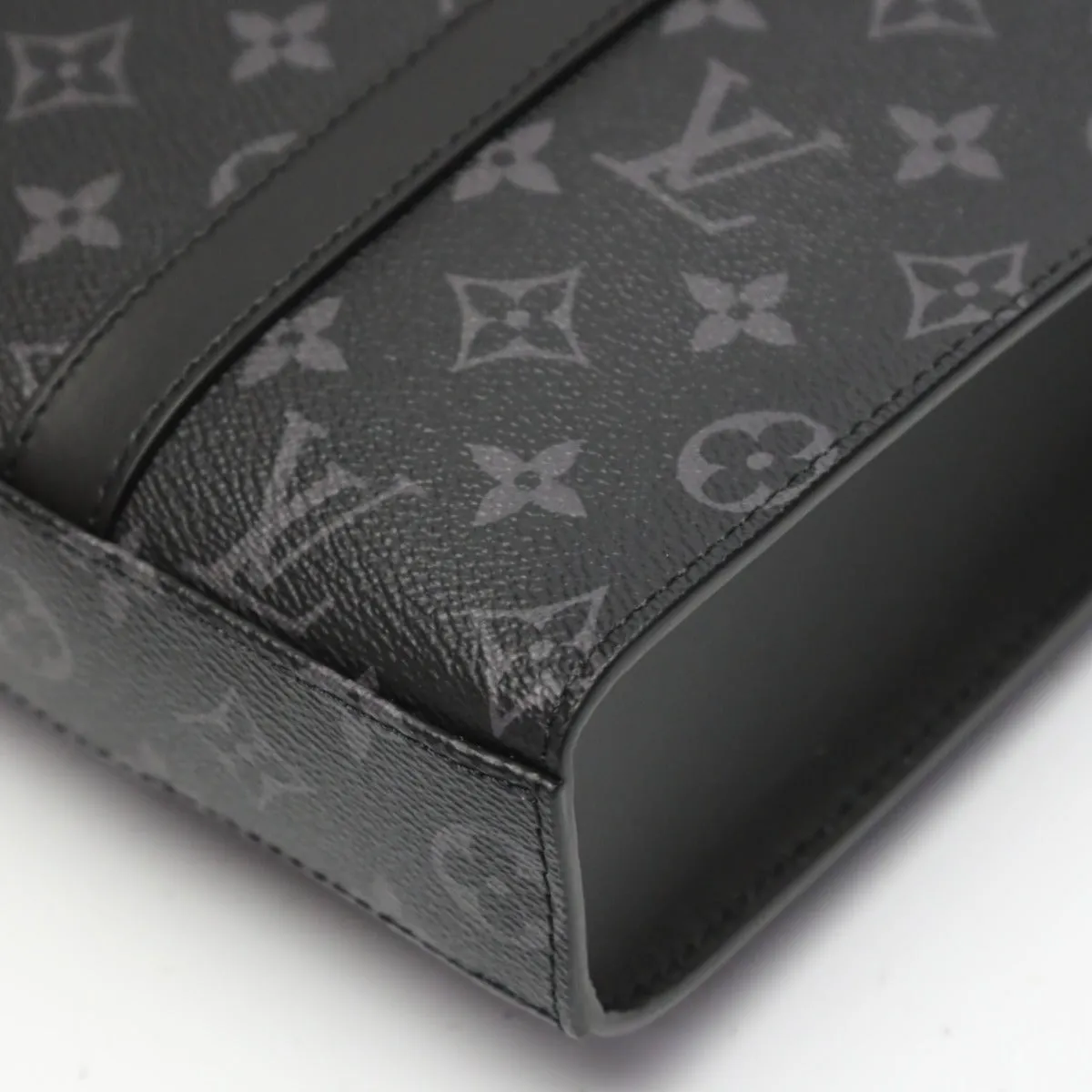 LOUIS VUITTON Tote Bag M46456 Monogram canvas black Shoulder Bag Monogram Eclipse Sac Plat Cloth mens Used