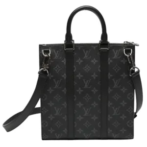 LOUIS VUITTON Tote Bag M46456 Monogram canvas black Shoulder Bag Monogram Eclipse Sac Plat Cloth mens Used