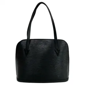 LOUIS VUITTON Tote Bag M52282 leather black Shoulder Bag Epi Lussac