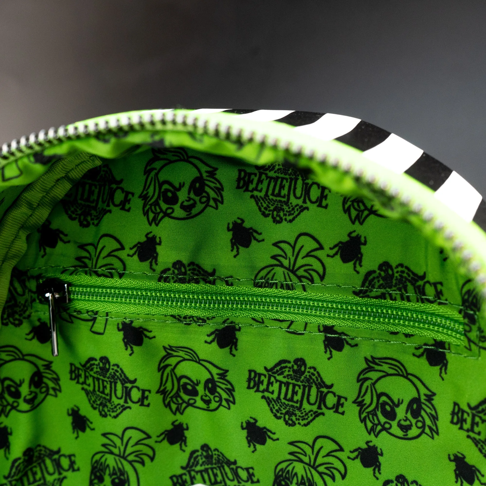 Loungefly x Beetlejuice Lydia Wedding Dome Pocket Mini Backpack