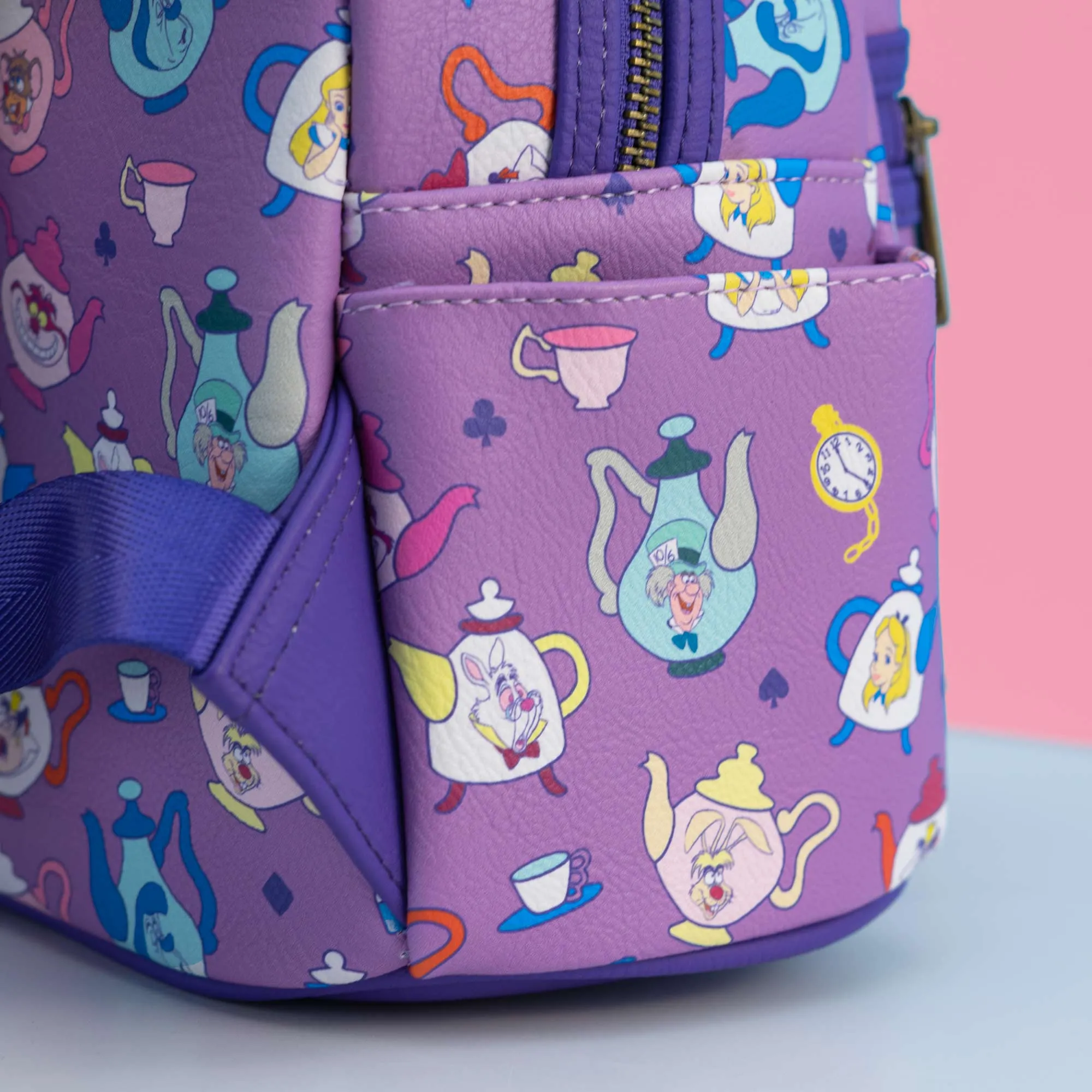 Loungefly x Disney Alice in Wonderland Mad Hatters Tea Pots Mini Backpack