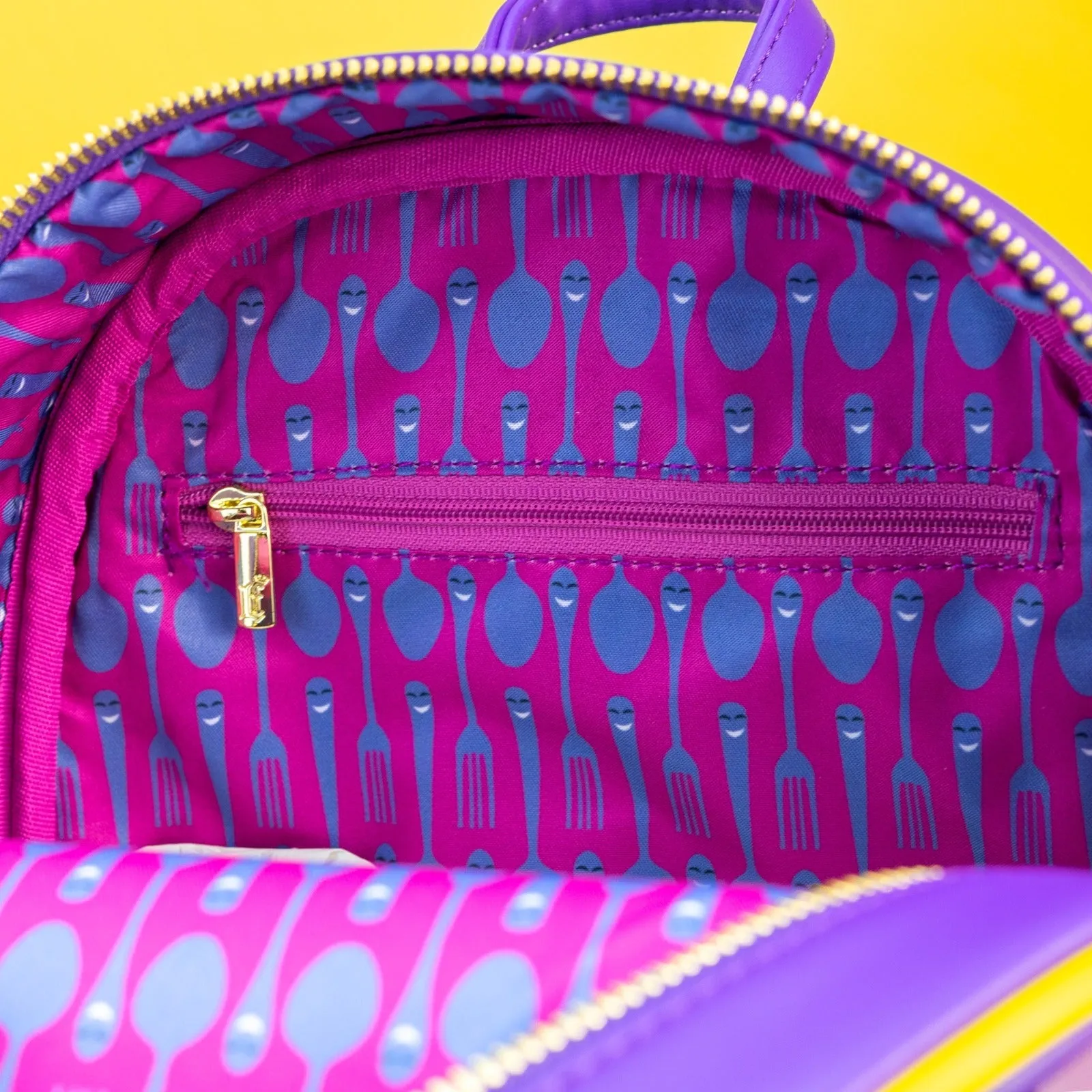 Loungefly x Disney Beauty and The Beast Be Our Guest Mini Backpack