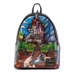 Loungefly x Disney Beauty and the Beast Belle Castle Mini Backpack