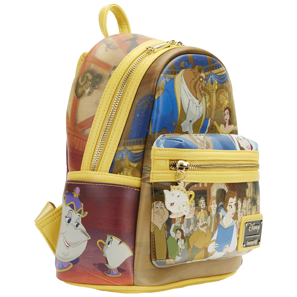 Loungefly x Disney Beauty and The Beast Scenes Mini Backpack