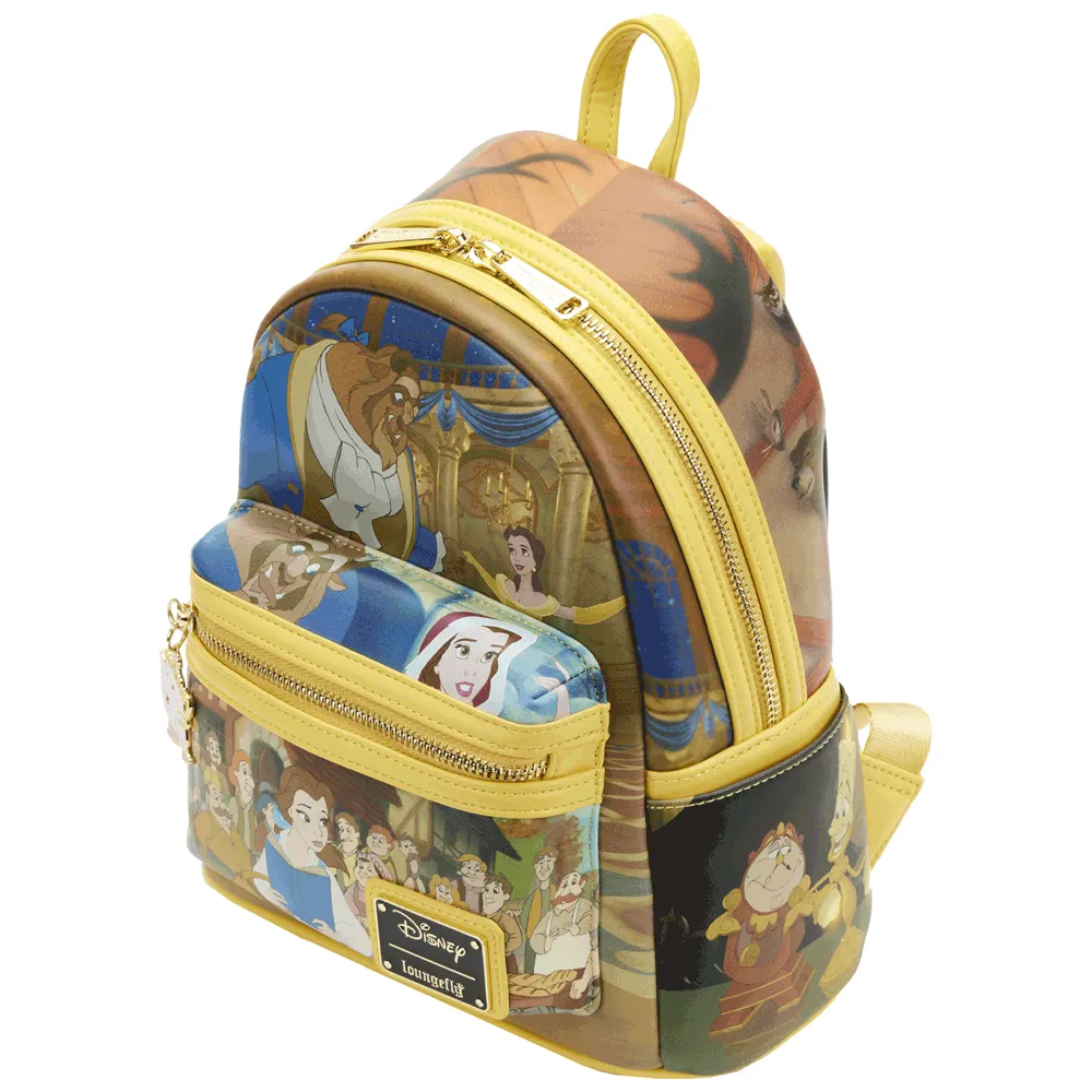 Loungefly x Disney Beauty and The Beast Scenes Mini Backpack