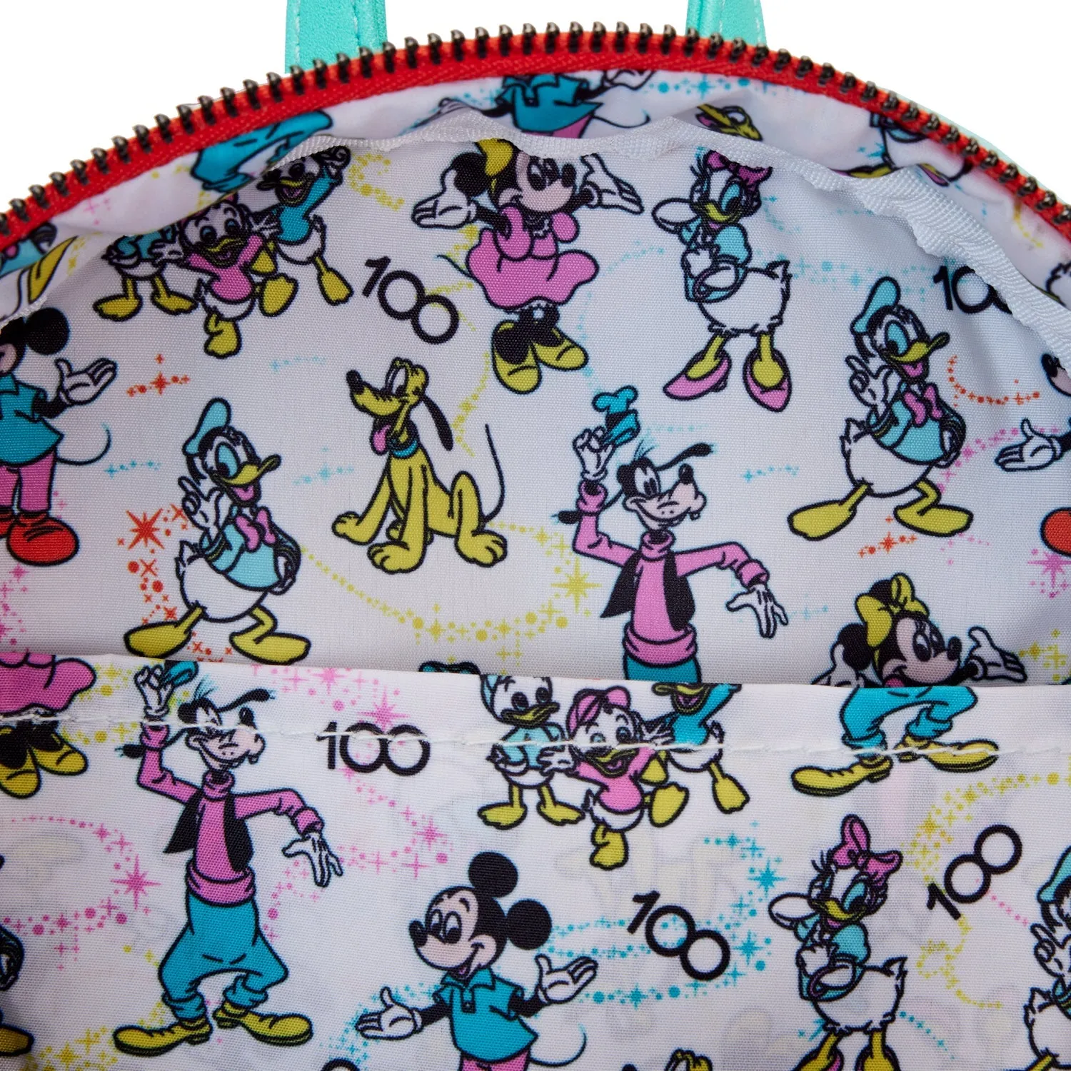 Loungefly x Disney - Disney 100 AOP Mini Backpack and Matching Ears