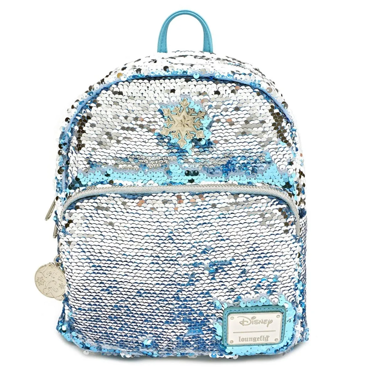 Loungefly X Disney Frozen Elsa Reversible Sequin Mini Backpack
