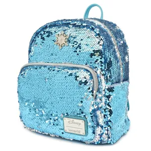 Loungefly X Disney Frozen Elsa Reversible Sequin Mini Backpack