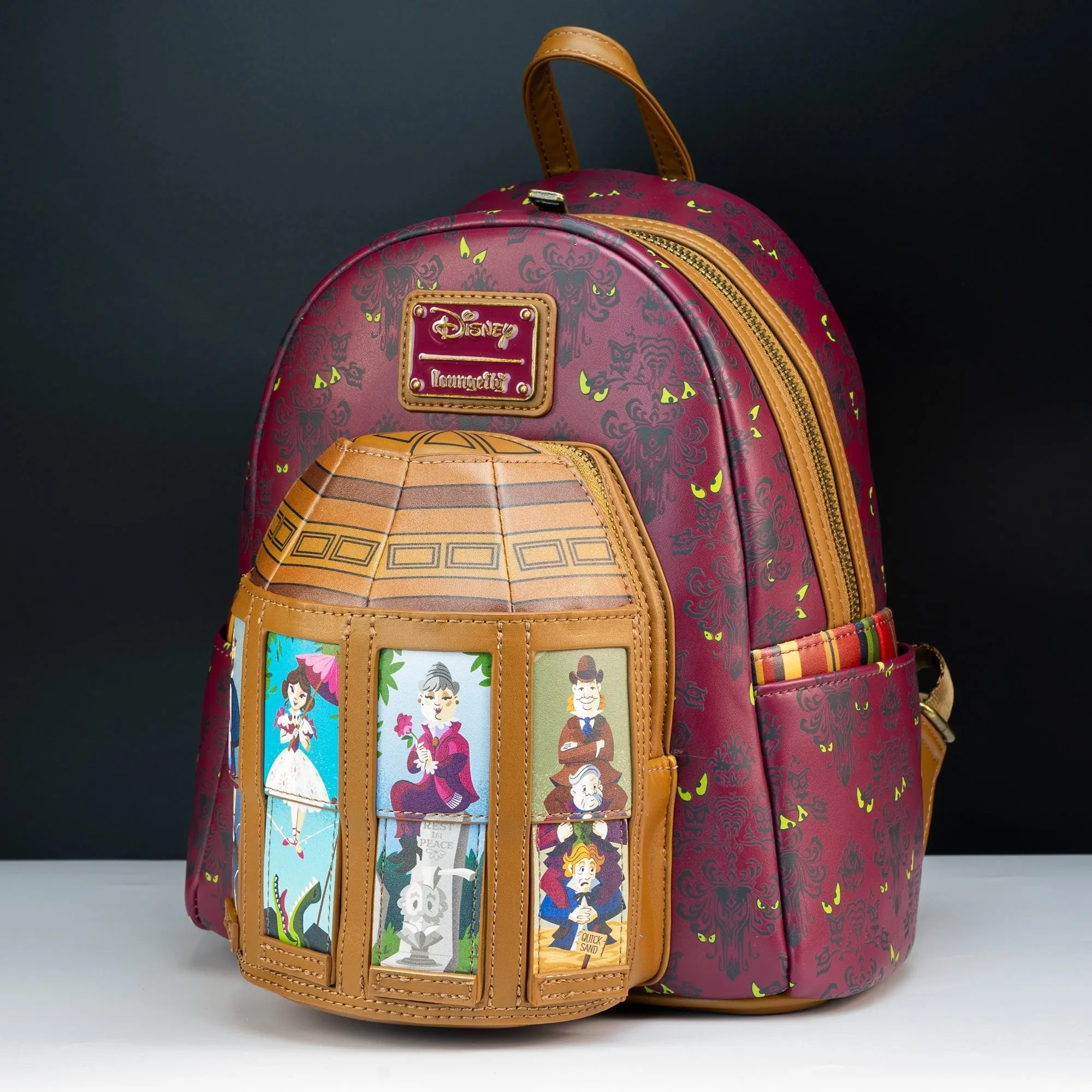 Loungefly x Disney Haunted Mansion Moving Portraits Mini Backpack