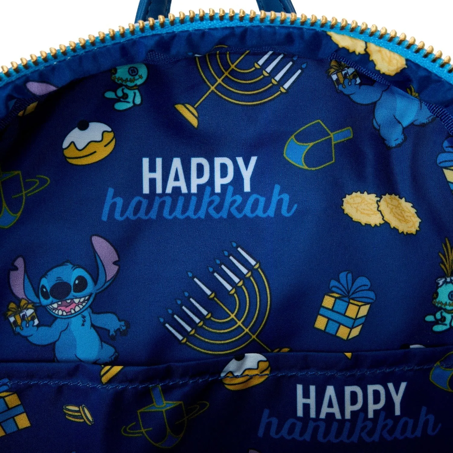 Loungefly x Disney Lilo & Stitch Light Up Menorah Stitch Mini Backpack