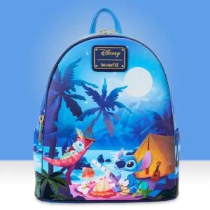Loungefly x Disney Lilo And Stitch Camping Cuties Mini Backpack