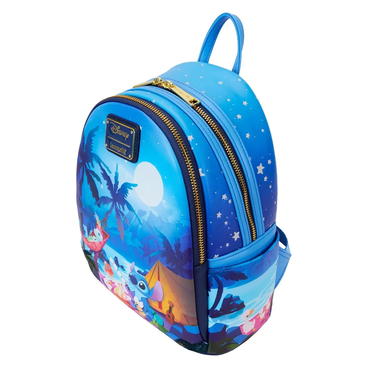 Loungefly x Disney Lilo And Stitch Camping Cuties Mini Backpack