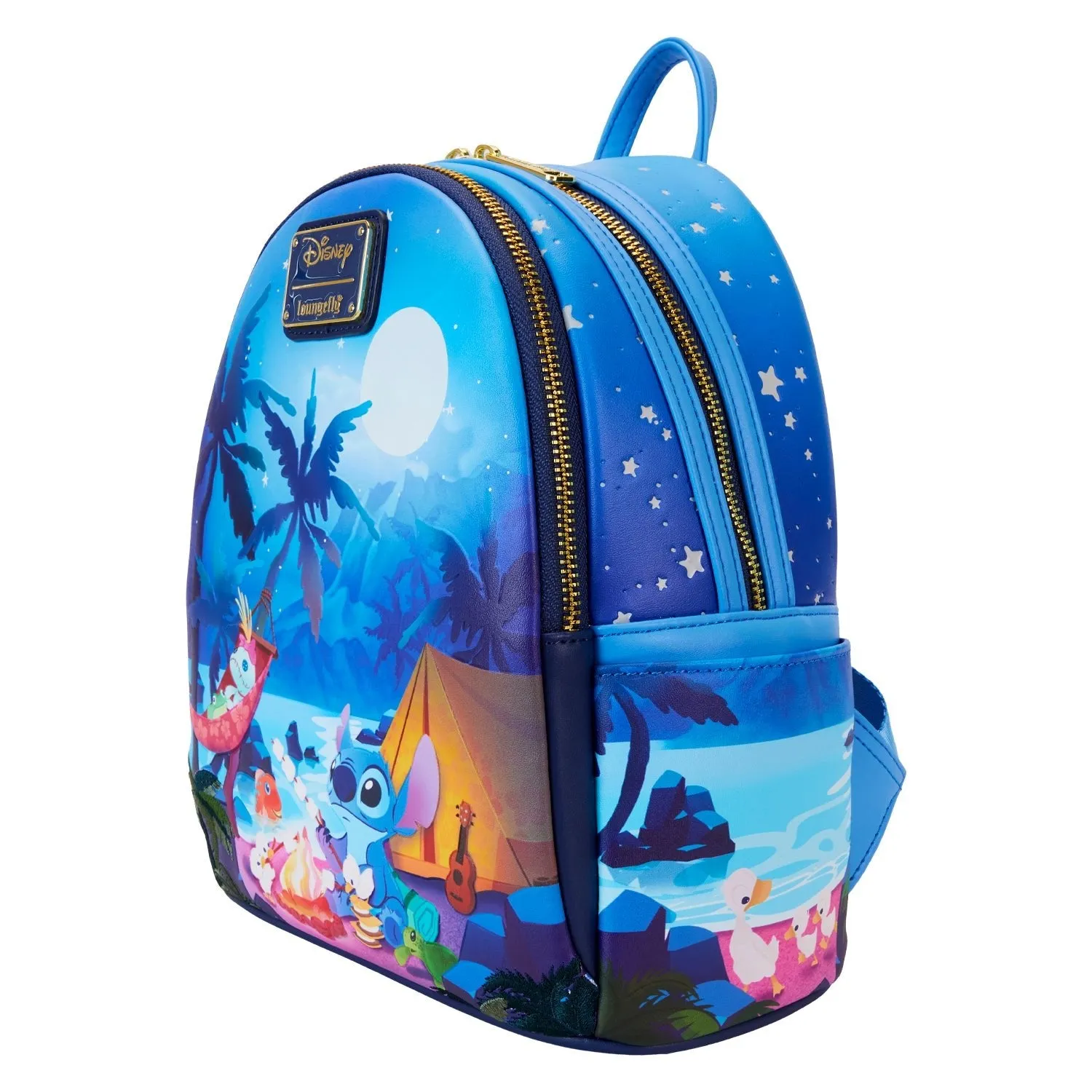 Loungefly x Disney Lilo And Stitch Camping Cuties Mini Backpack