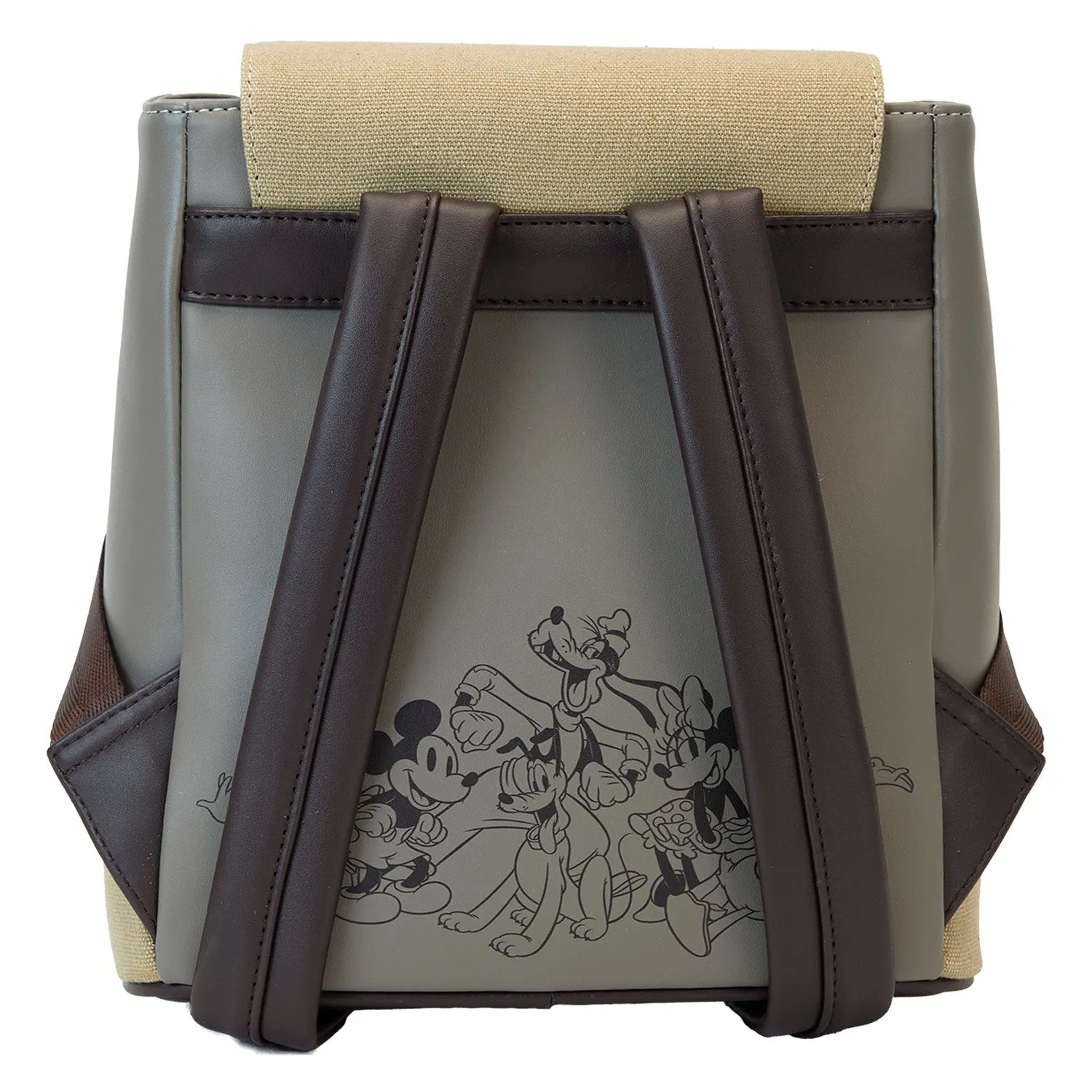 Loungefly x Disney Mickey And Friends Canvas Mini Backpack