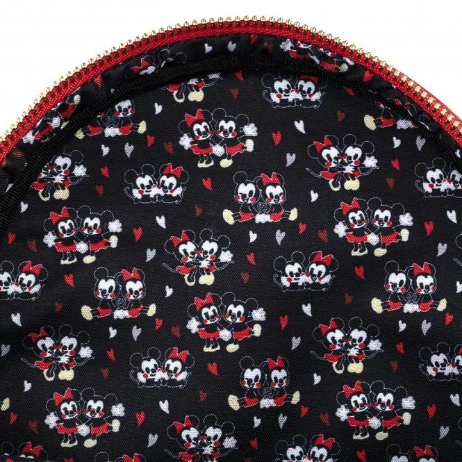 Loungefly x Disney Mickey and Minnie Mouse Heart Backpack