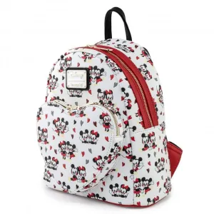 Loungefly x Disney Mickey and Minnie Mouse Heart Backpack