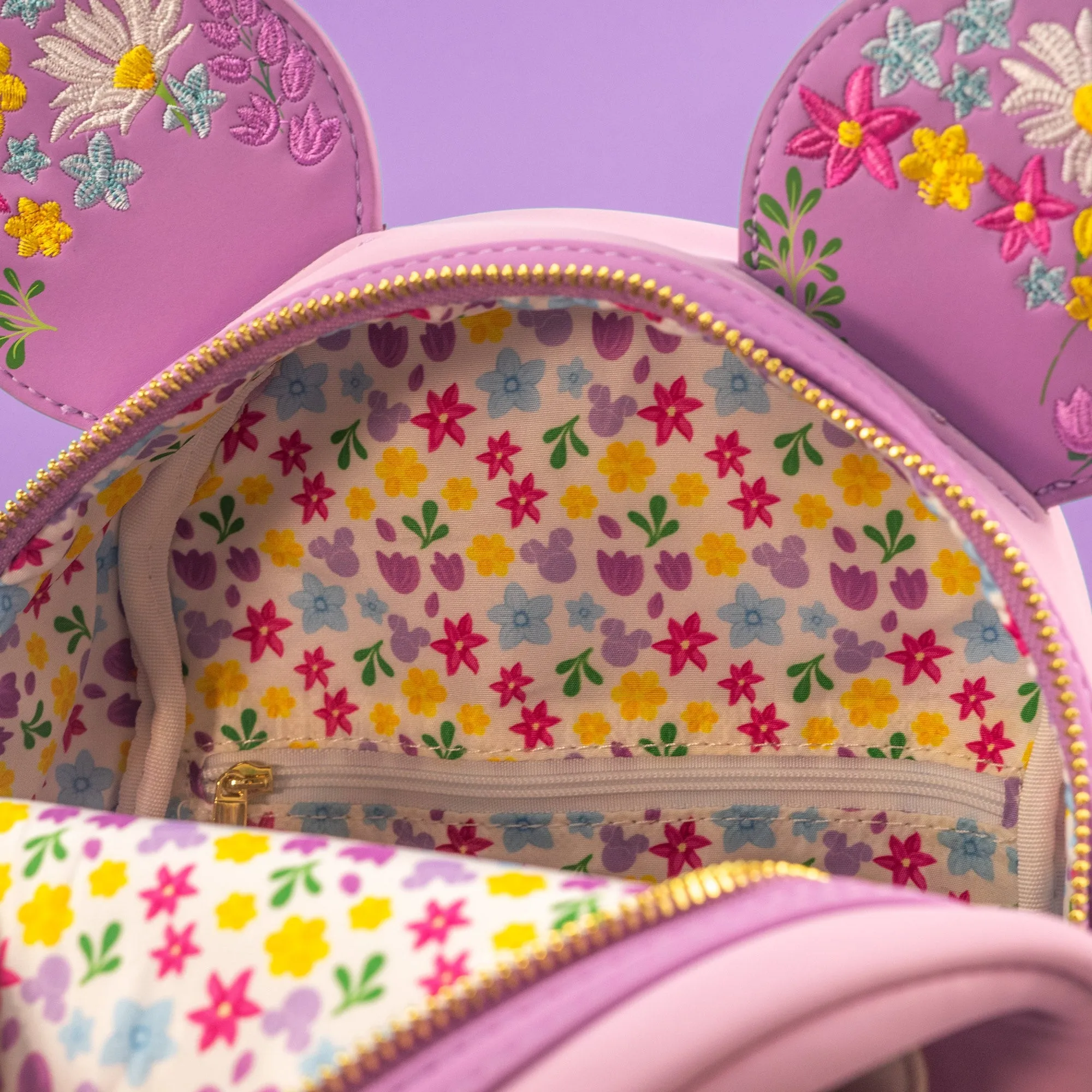 Loungefly x Disney Minnie Mouse Flower Mini Backpack