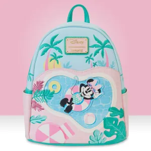 Loungefly x Disney Minnie Mouse Vacation Style Mini Backpack