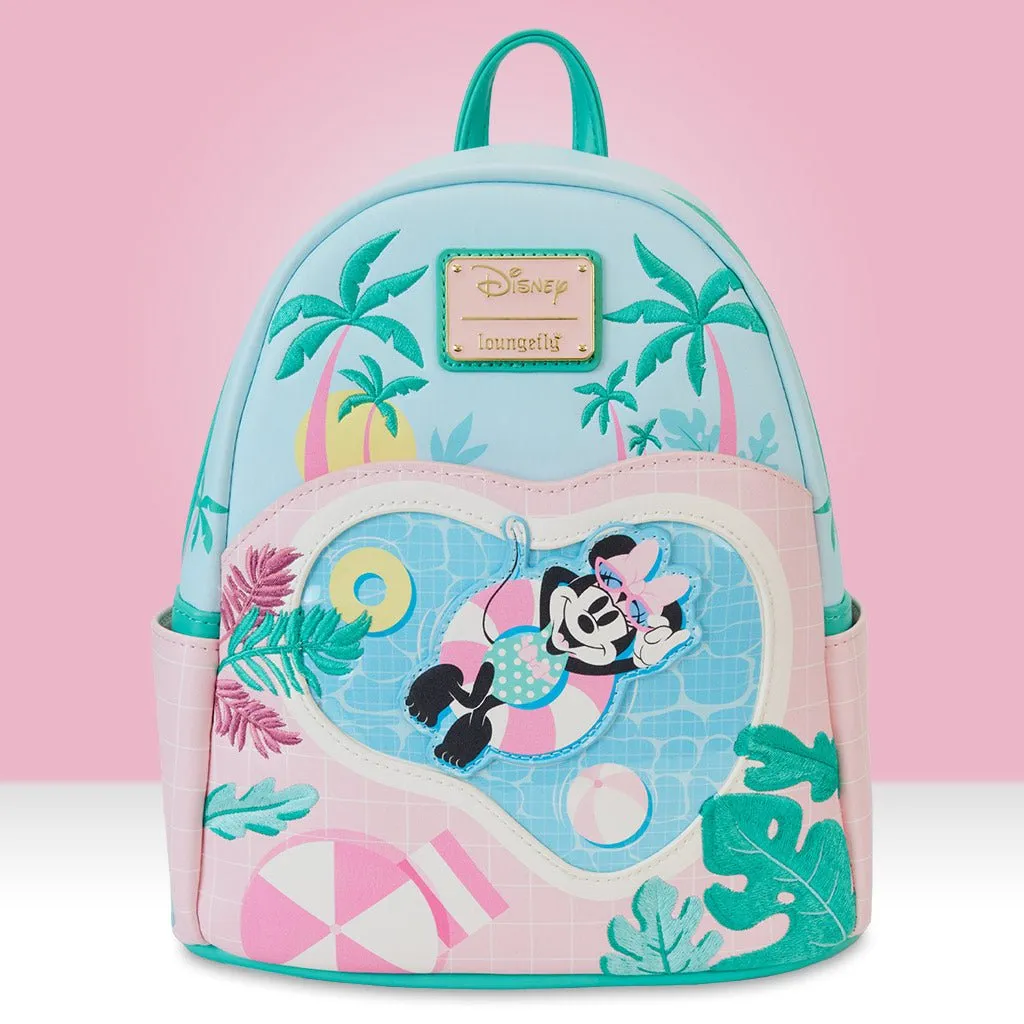 Loungefly x Disney Minnie Mouse Vacation Style Mini Backpack