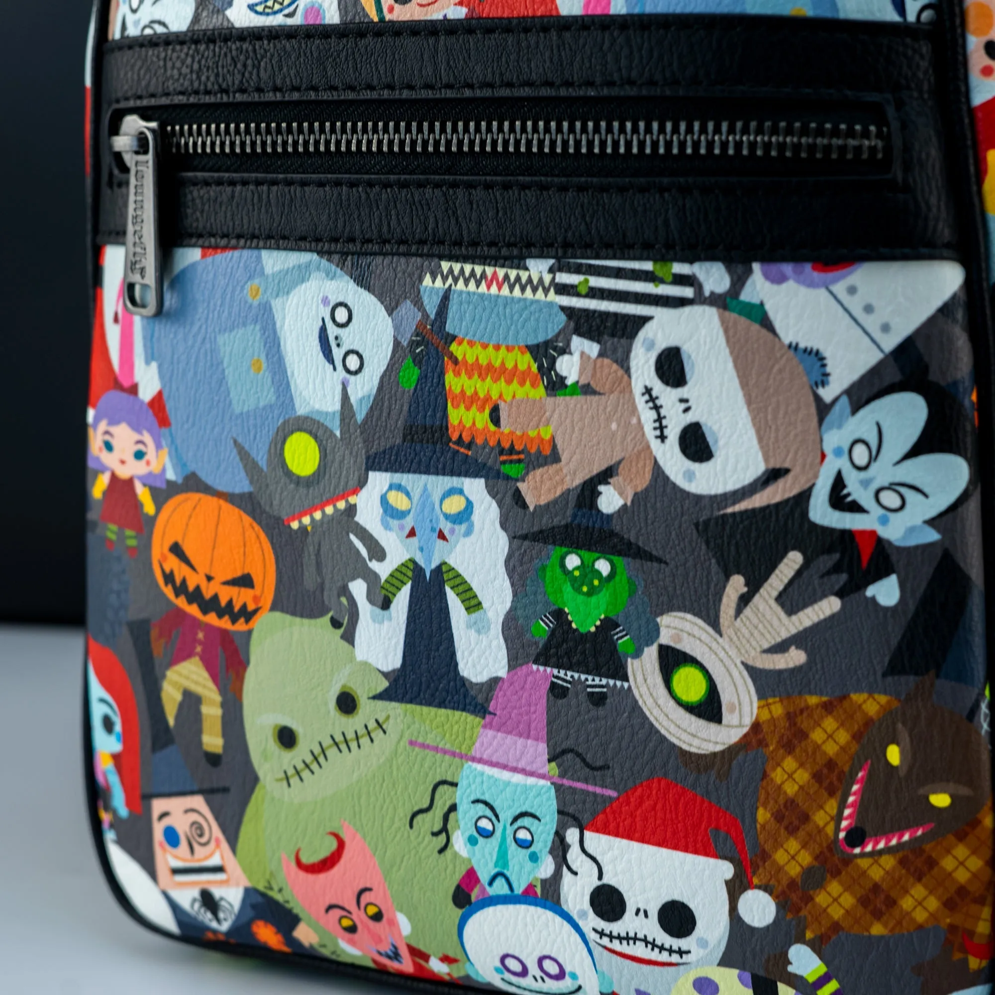 Loungefly x Disney Nightmare Before Christmas Chibi All Over Print Mini Backpack