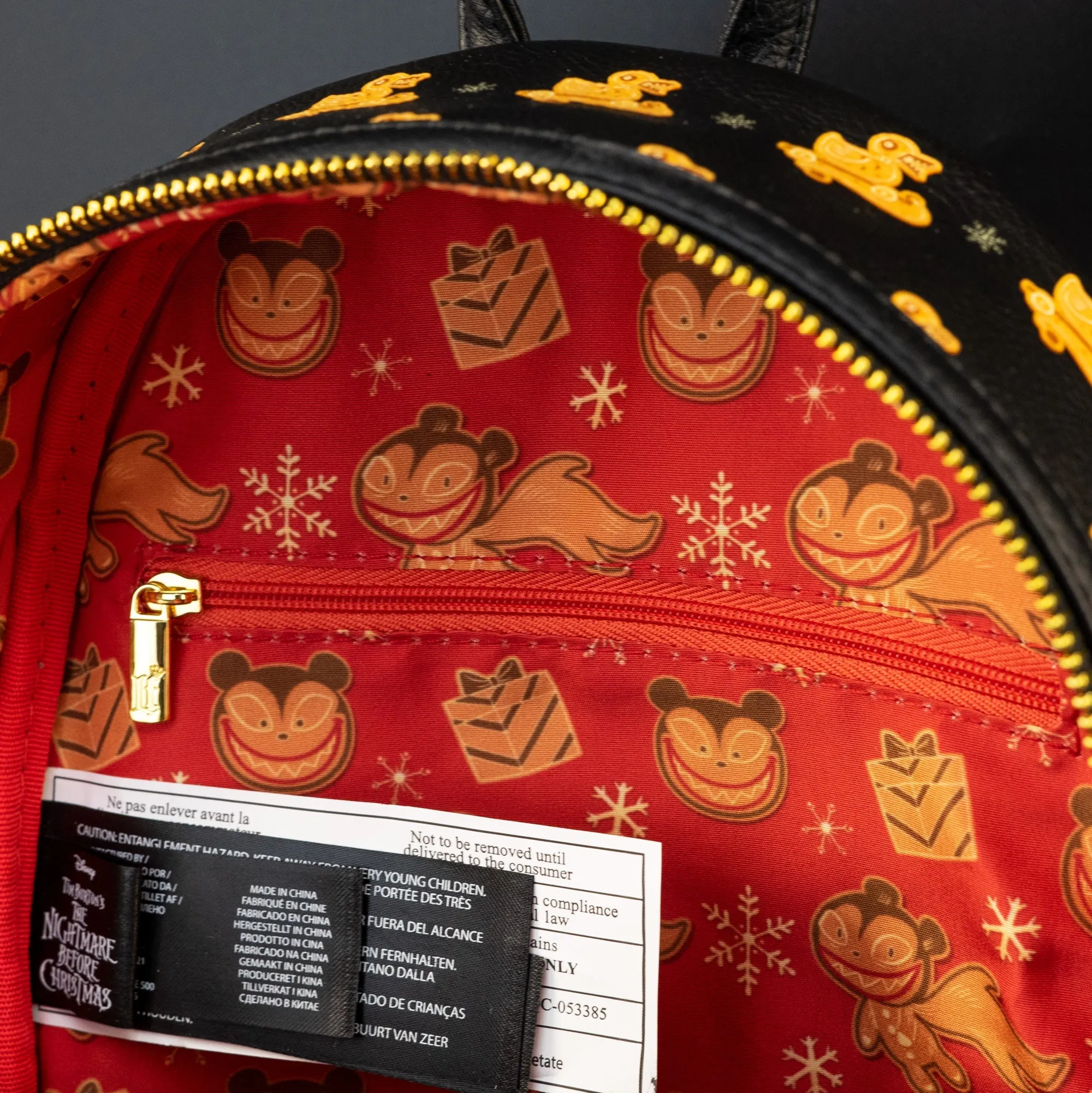 Loungefly x Disney Nightmare Before Christmas Gingerbread Scary Teddy Mini Backpack