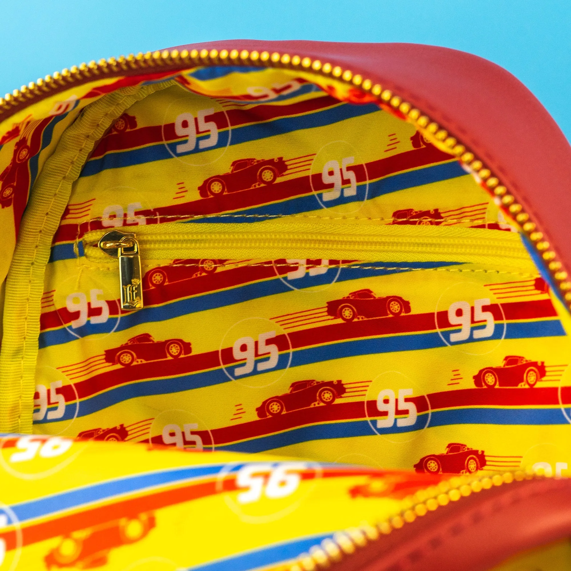 Loungefly x Disney Pixar Cars Lightning McQueen Radiator Springs Mini Backpack