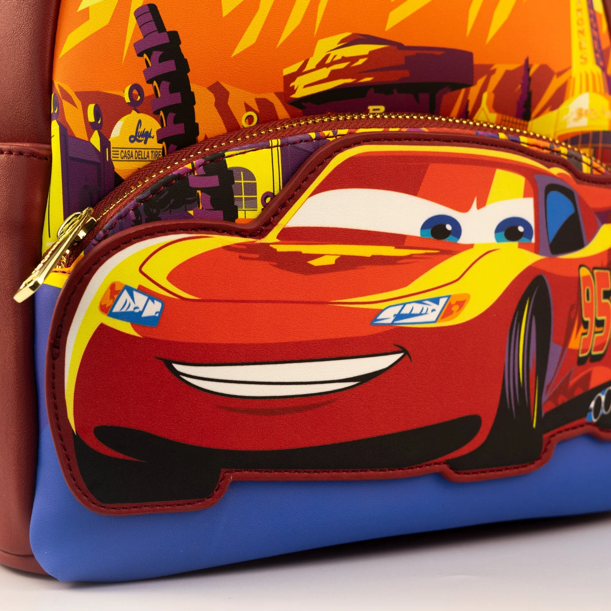 Loungefly x Disney Pixar Cars Lightning McQueen Radiator Springs Mini Backpack