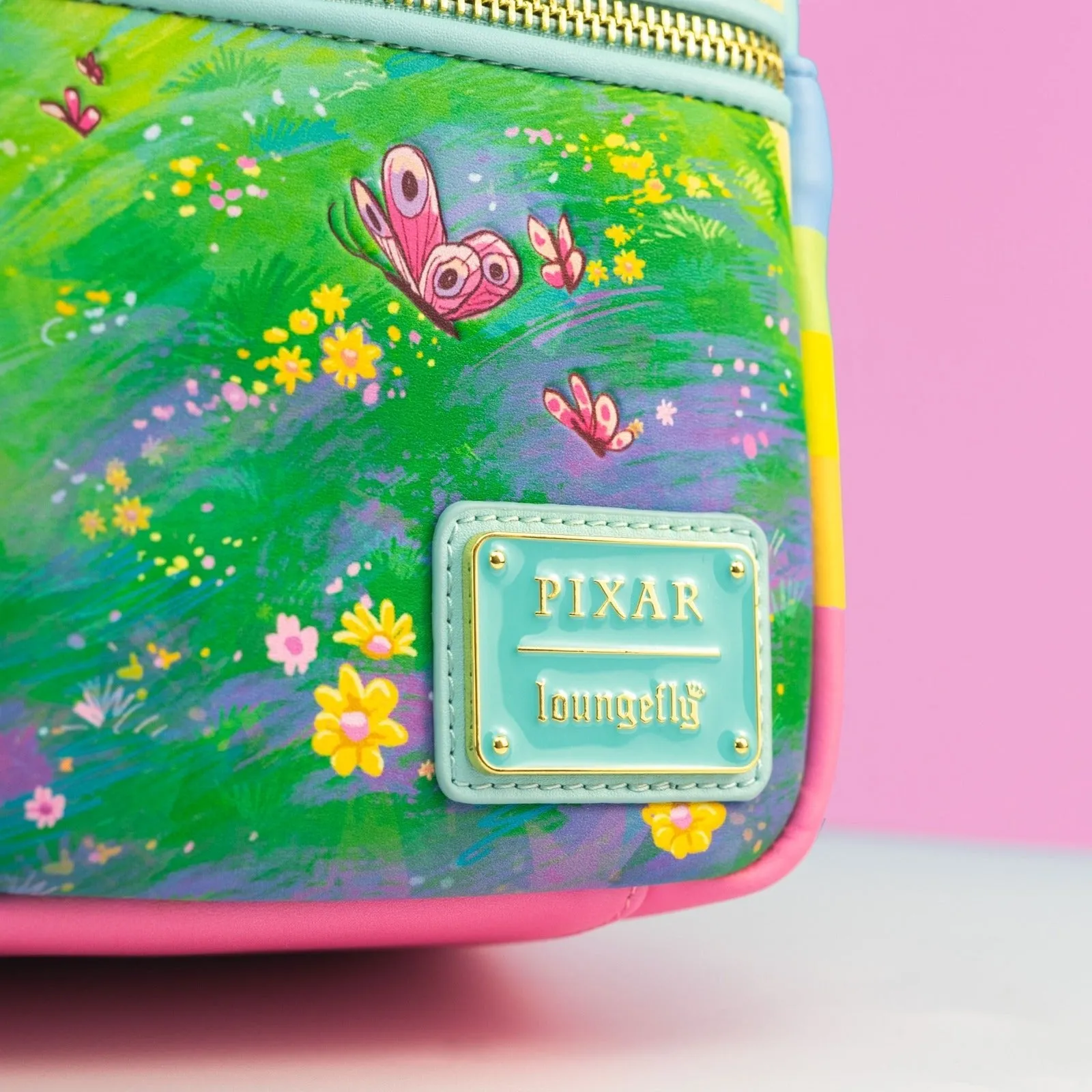 Loungefly x Disney Pixar Up Carl and Ellie Love Heart Balloons Mini Backpack