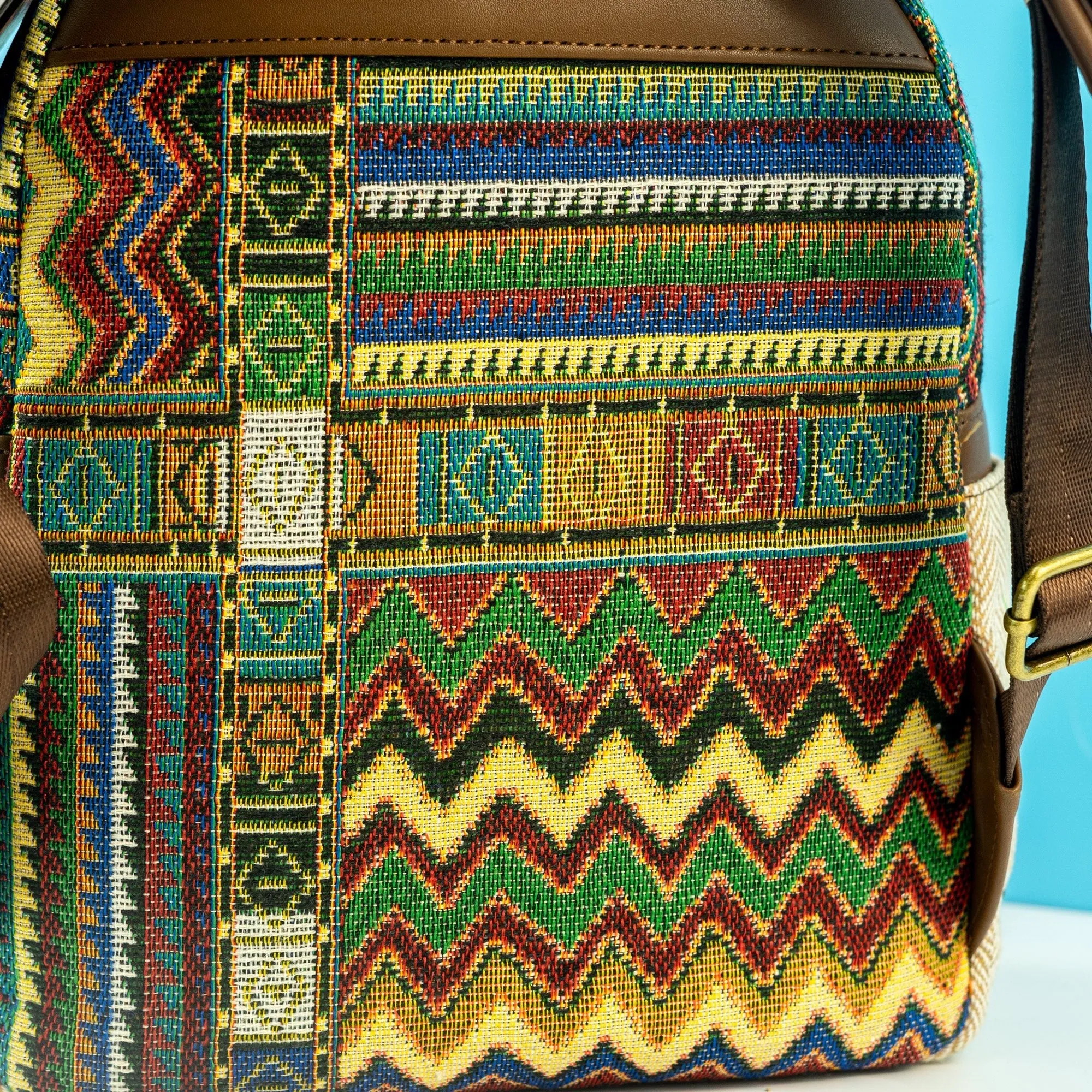 Loungefly x Disney Pocahontas and Meeko Woven Mini Backpack