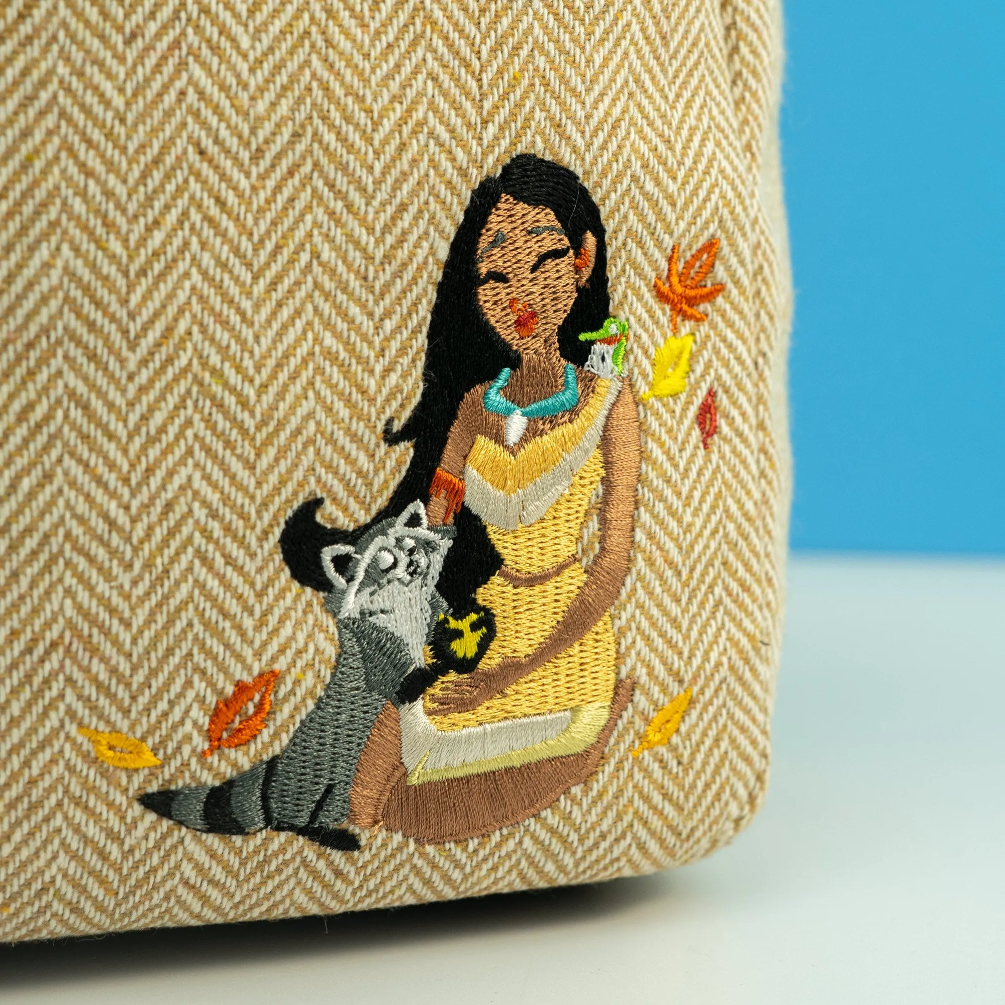 Loungefly x Disney Pocahontas and Meeko Woven Mini Backpack