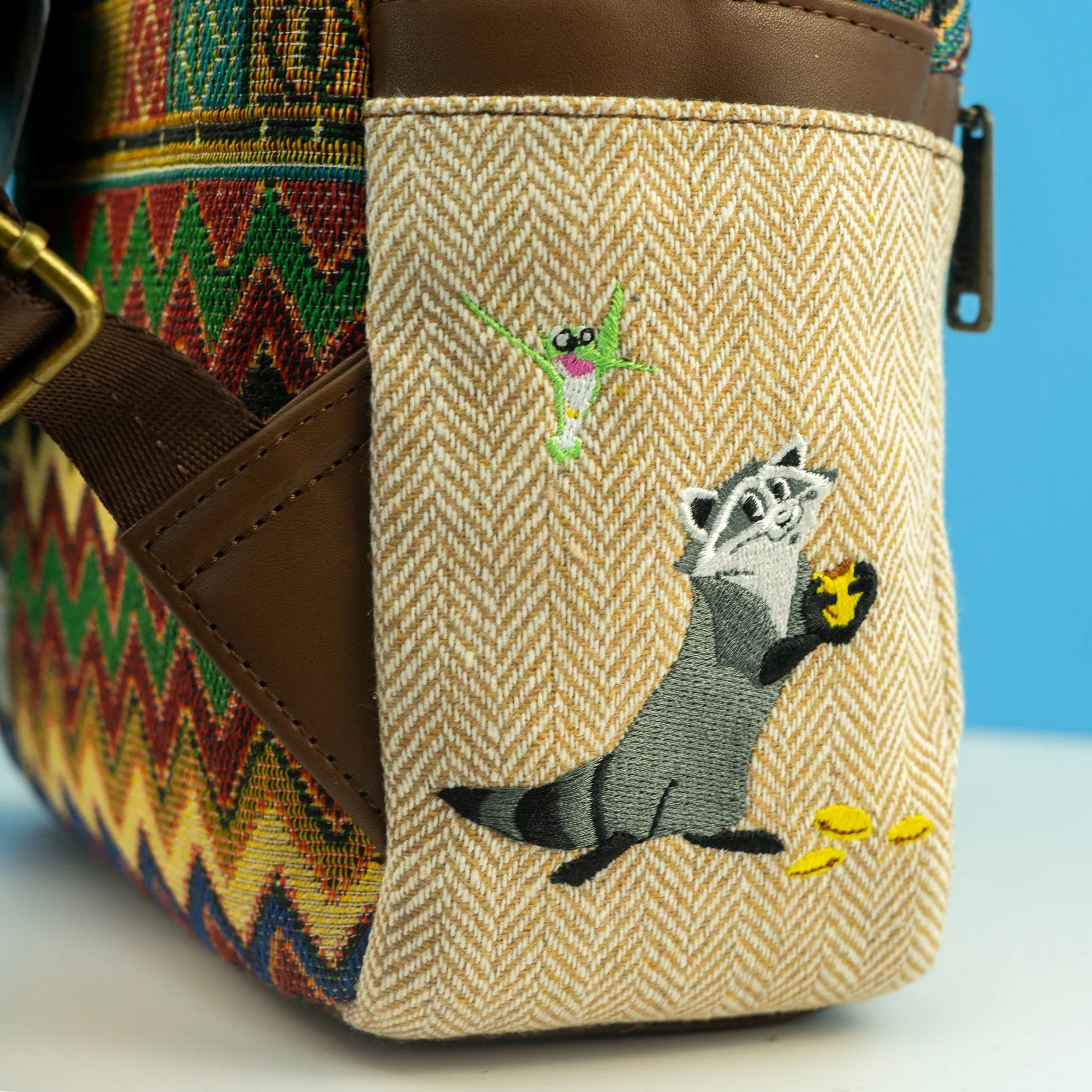 Loungefly x Disney Pocahontas and Meeko Woven Mini Backpack