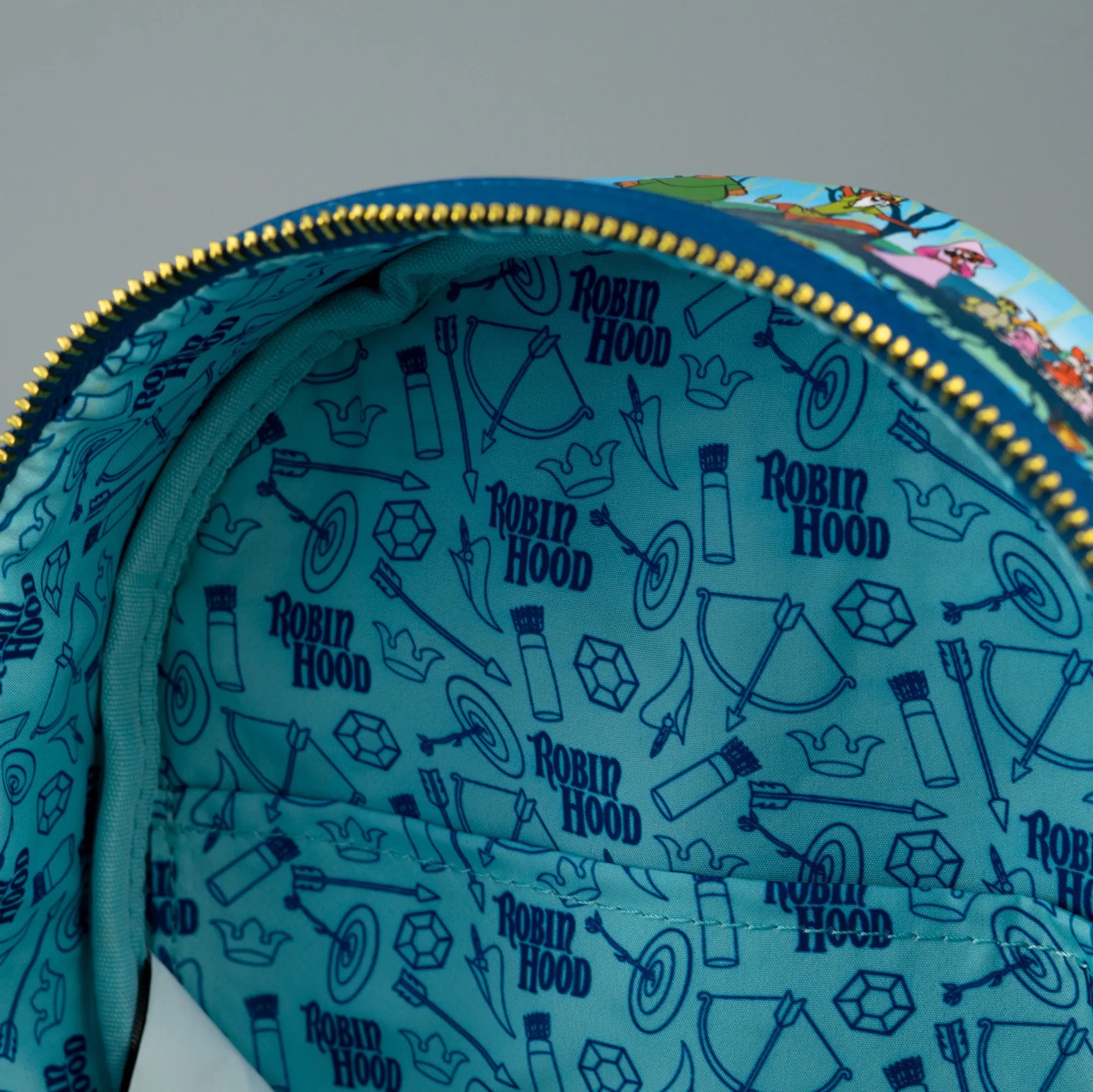 Loungefly x Disney Robin Hood Sherwood All Over Print Mini Backpack