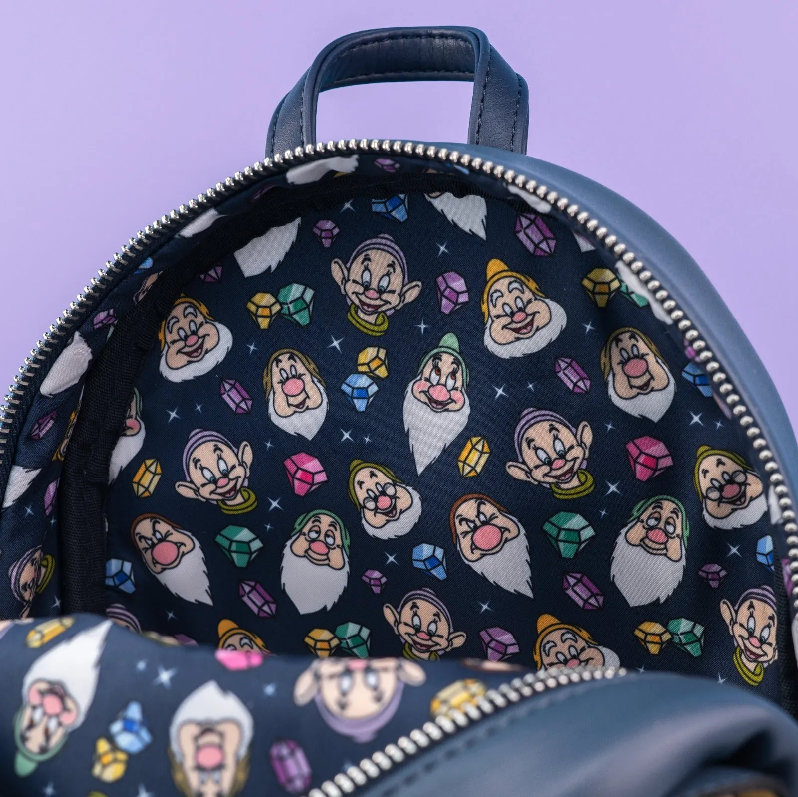 Loungefly x Disney Snow White and the Seven Dwarfs Triple Pocket Mini Backpack