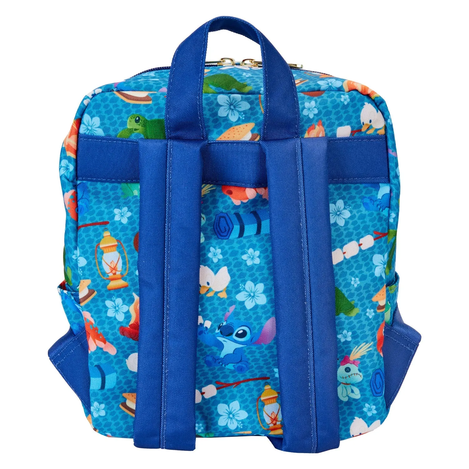 Loungefly x Disney Stitch Camping Cuties AOP Nylon Mini Backpack