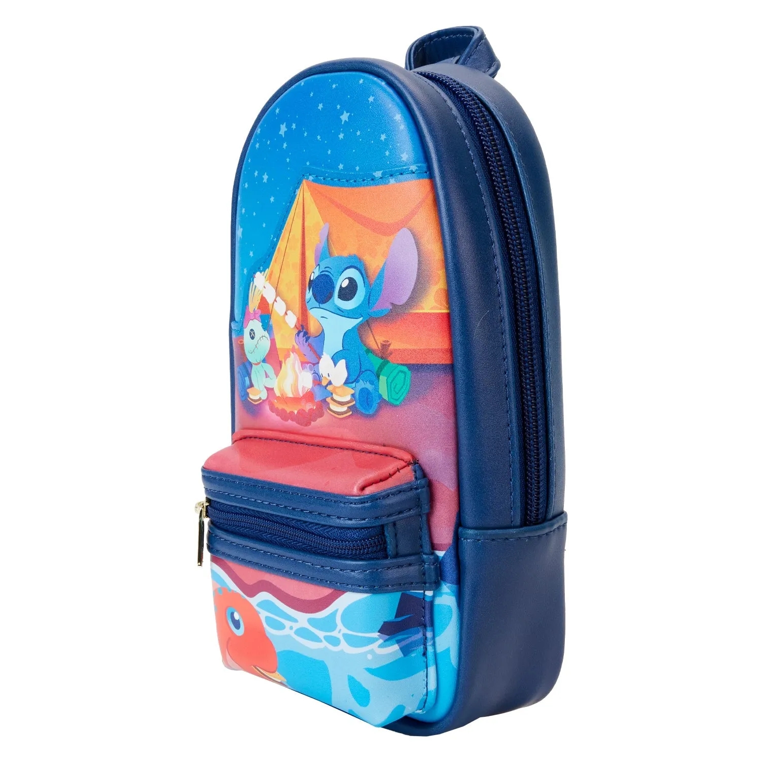 Loungefly x Disney Stitch Camping Cuties Mini Backpack Pencil Case