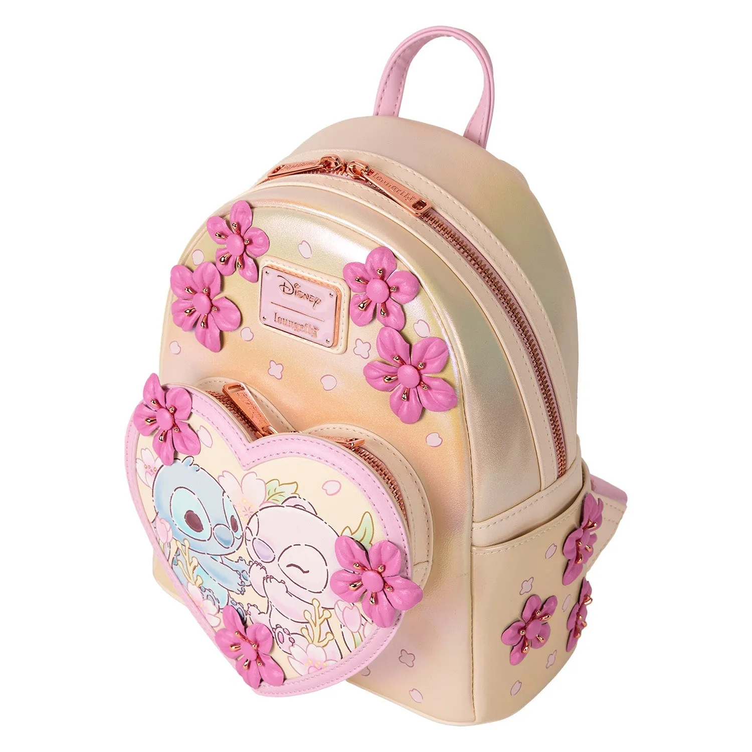 Loungefly x Disney Stitch Cherry Blossom Mini Backpack