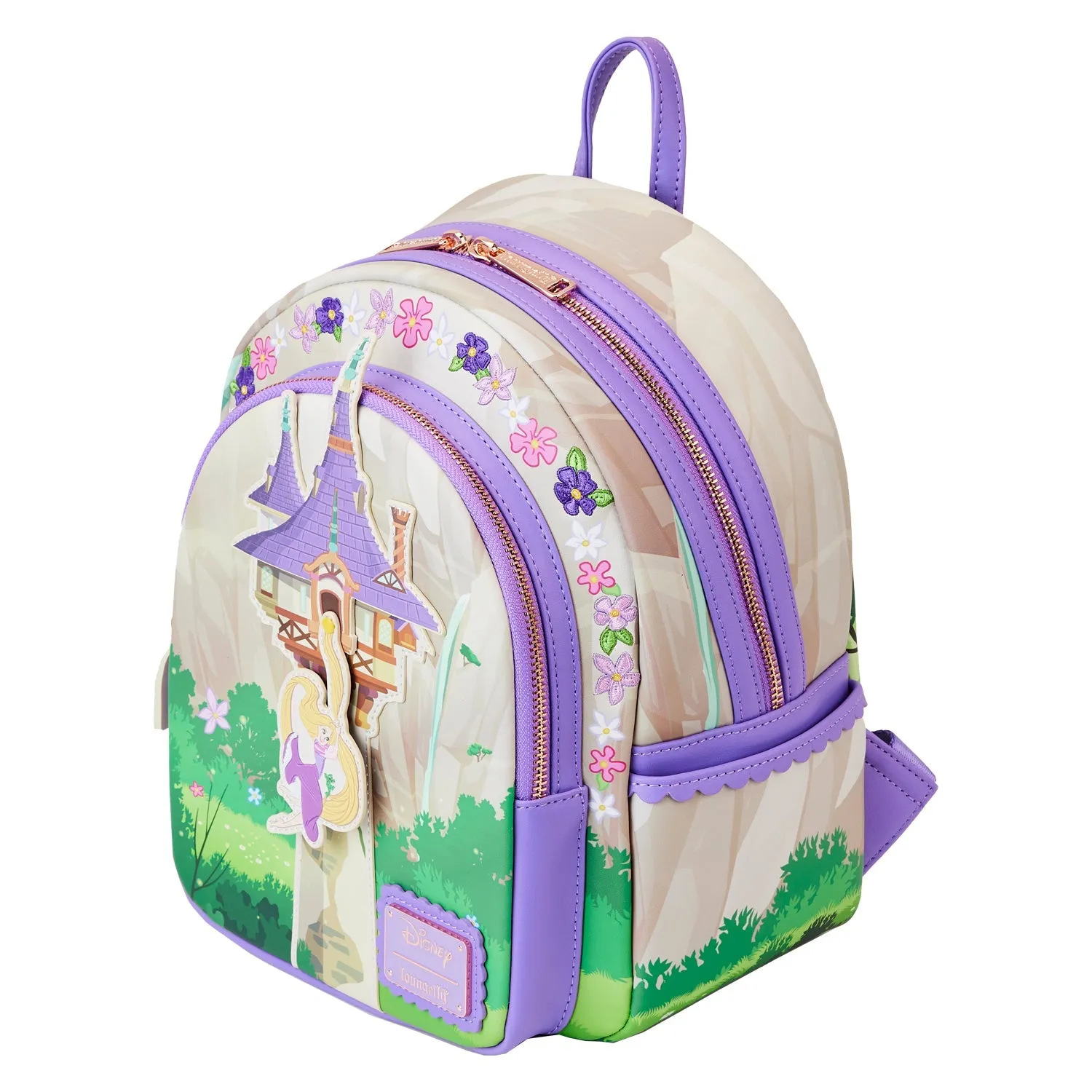 Loungefly x Disney Tangled Rapunzel Swinging From Tower Mini Backpack
