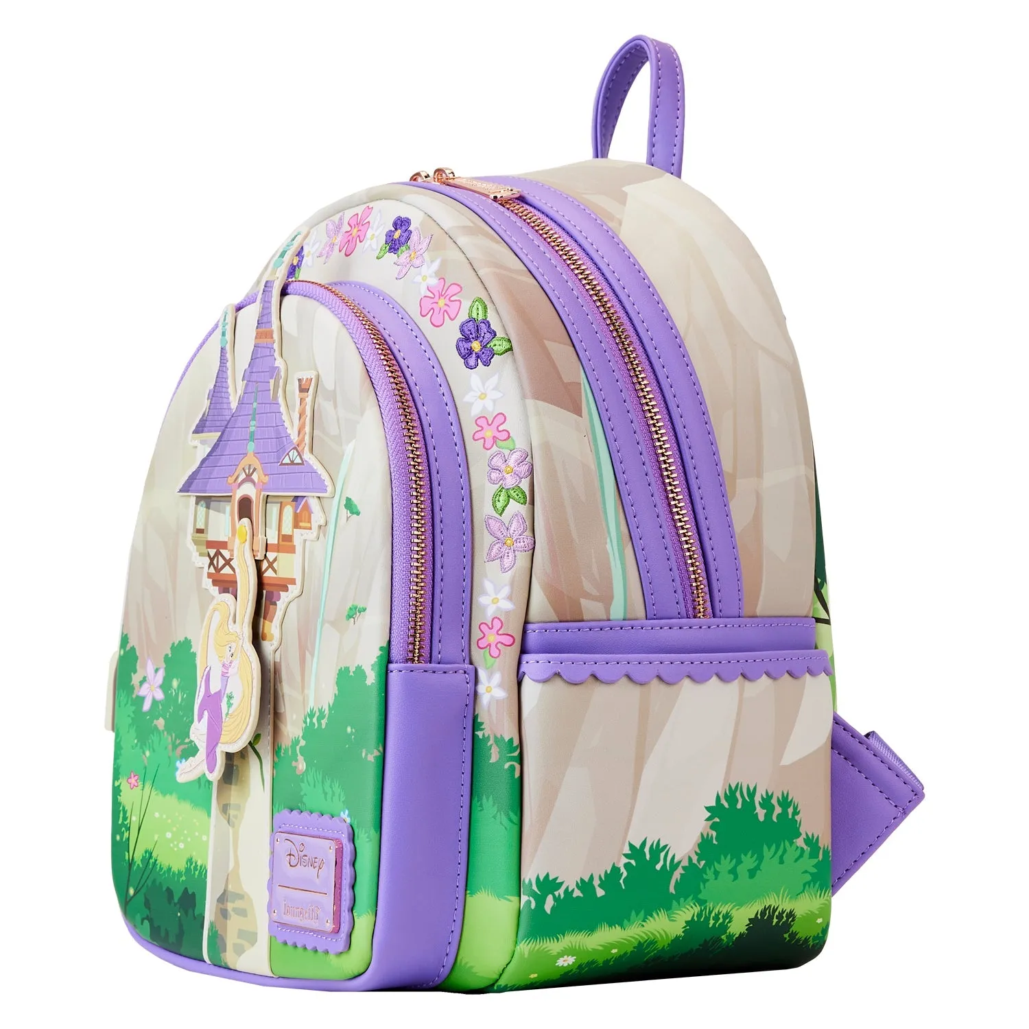 Loungefly x Disney Tangled Rapunzel Swinging From Tower Mini Backpack