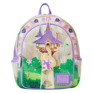 Loungefly x Disney Tangled Rapunzel Swinging From Tower Mini Backpack