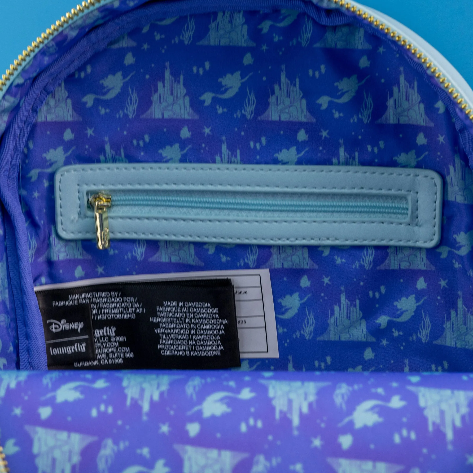 Loungefly x Disney The Little Mermaid Castle Window Mini Backpack