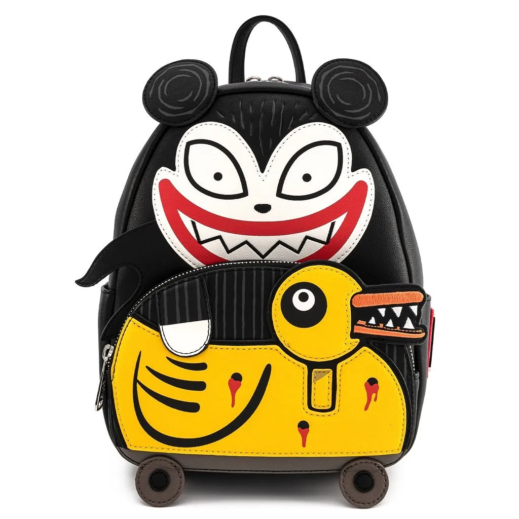 Loungefly X Disney The Nightmare Before Christmas Scary Teddy and Undead Duck Mini Backpack