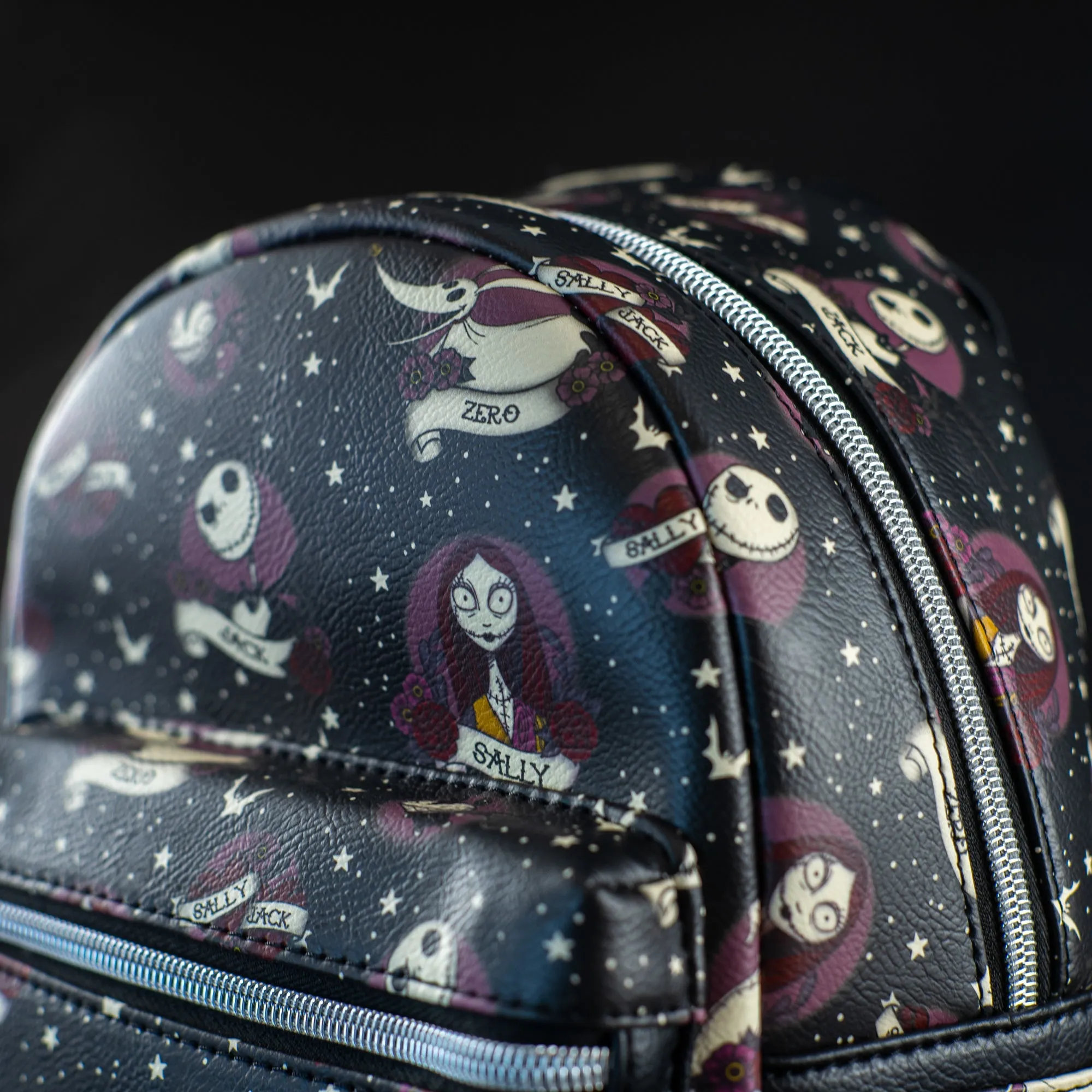 Loungefly x Disney The Nightmare Before Christmas Tattoo Print Mini Backpack